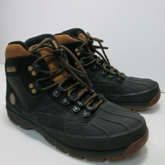 Timberland Light Soft Rubber Canvas Hiking Boots Shoes Footwear Men's Sz 9 - Picture 2 of 7